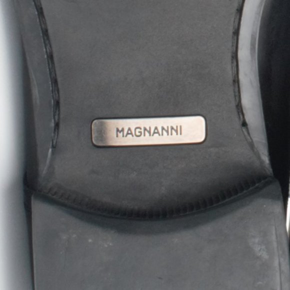 MAGNANNI 13723 Black Leather Apron Toe Lace Up Oxfords Men\'s Size 10 main image 5